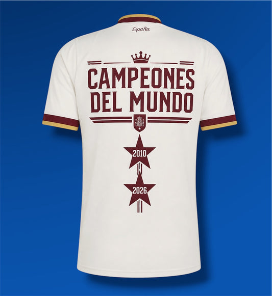 Camiseta España Campeones 2026 (2 estrellas)