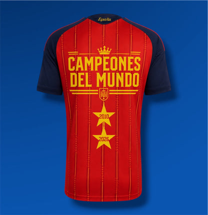 Camiseta España Campeones 2026 (2 estrellas)