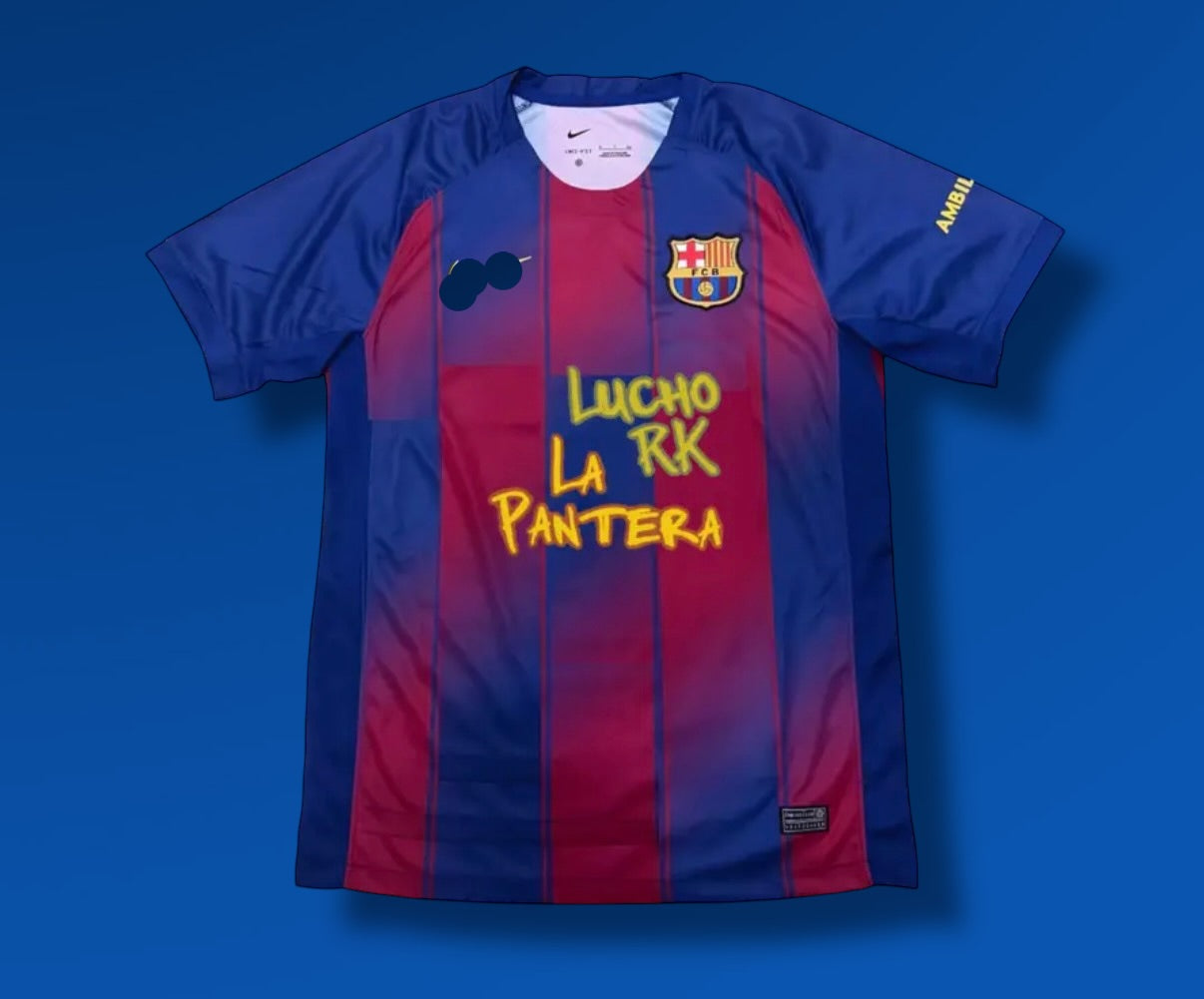 Camiseta FC Barcelona x La Pantera y Lucho RK