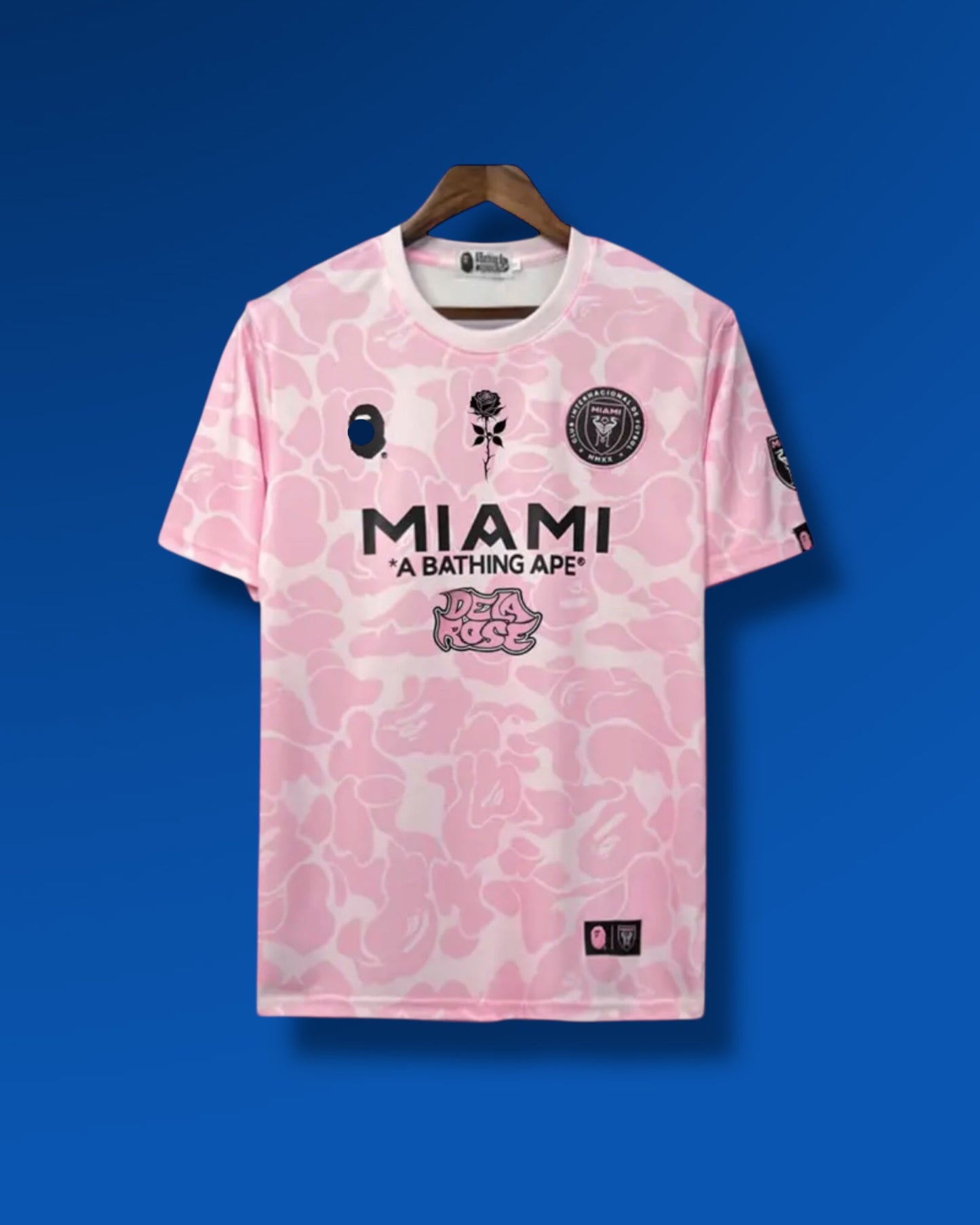 Camiseta Inter de Miami x De La Rose x BAPE