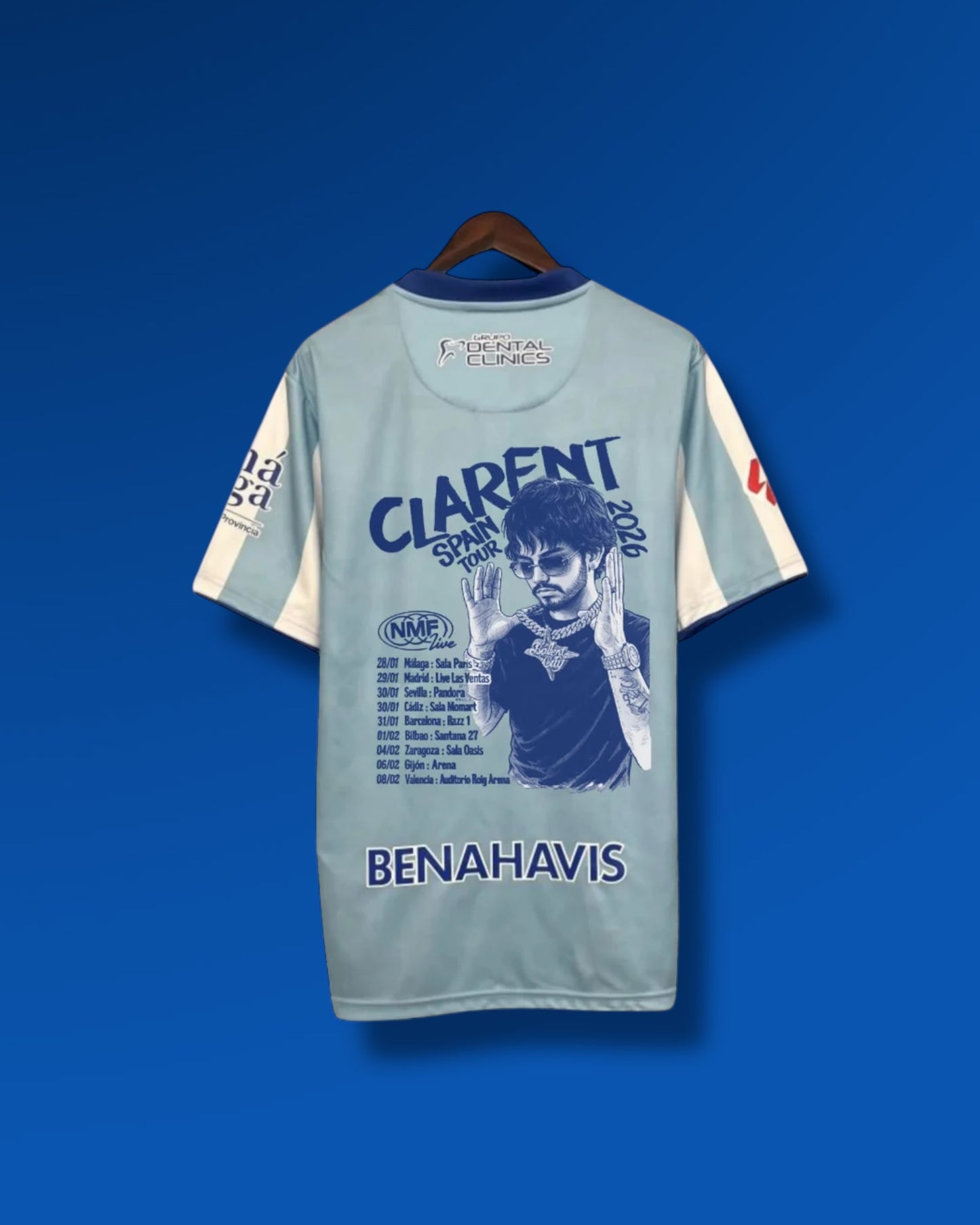 Camiseta Málaga CF x Clarent